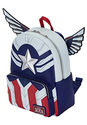 Loungefly Marvel Falcon Captain America Cosplay Mini Backpack Captain America One Size4