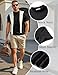 COOFANDY Mens Mock Turtleneck Sweater Short Sleeve 2026 Stylish Slim Fit Fashion Basic Underwear Black