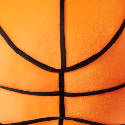 Miniatura 3 de Amazon Basics Baloncesto Peluche Almohada, Juguete Cojín Estilo Deportivo para Cama o Sofá, Decoración Habitación Infantil, Naranja