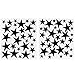 Stars Reusable Wall Decal - Black (66 Pcs) | Black Stars Wall Decal Stickers | Outer Space Birthday | Star Wars Birthday | Space Wall Decal | Black Wall Decal