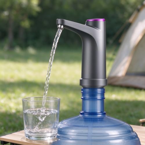 Black Automatic Water Dispenser Pump, USB Electric Water Pump with Switch - image 1
