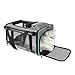 GAPZER Cat Carrier Alaska Airline TSA Approved 17x11x9.5 Soft-Sided Small Pet Air Travel Carry Bag, Southwest Airplane Kitten 12lbs Crate in Cabin Under-Seat Traveling Cage Tiny Dog Under 8 Pound
