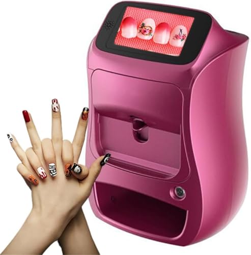 DARZYS Smart Nail Printer, Portable Nail Painting Machine Control Through Mobile App, for Beauty & Personal Care for Home Nails