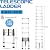 Heavy Duty Telescoping Ladder,Lightweight Multi-Purpose Collapsible Extension, One-Touch Retraction Ladder,330LBS Max Capacity with Non-Slip Feet,for Home, RV, Attic, Roof or Outdoor Work(8.8 ft)