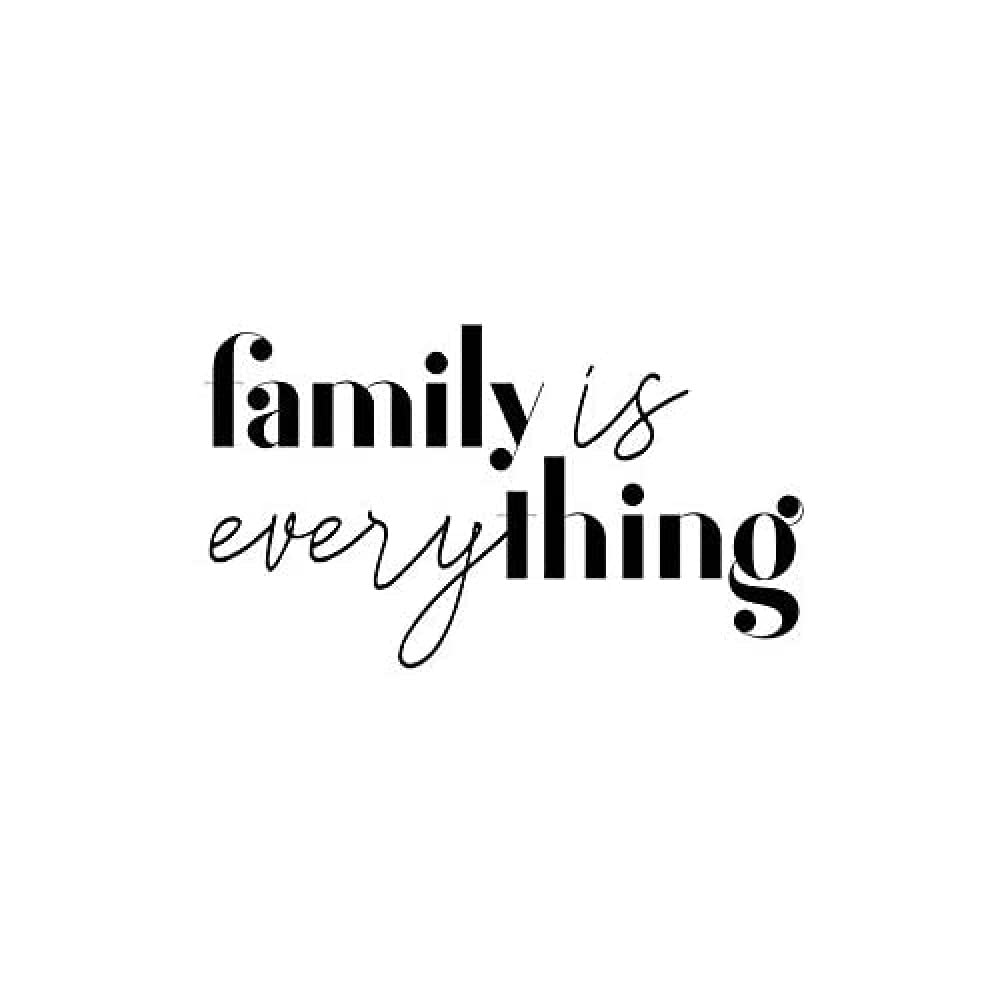 Wee Blue Coo Family Is Everything Wall Art Print