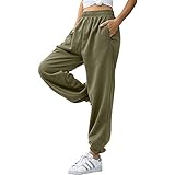 YEAQING Women's Sweatpants Pockets High Waist Gym Athletic Cinch Bottom Jogger Pants Baggy Lounge...