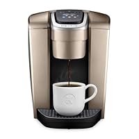 Keurig K-Elite Single Serve K-Cup Pod Coffee Maker, with Strength and Temperature Control, Iced Coffee Capability, 8 to 12oz Brew Size, Programmable, Brushed Gold