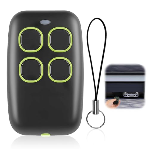 Amztour Mando de Garaje Universal 4 en 1 Multifrecuencia 280-931 MHz Clonador Mando Puerta Garaje Rolling Code Autoaprendizaje Compatible con BFT MITTO/M/A/RCB,TRC,GHIBLI,MURALE,KLEIO(Verde)