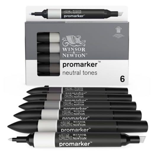 Winsor & Newton ProMarker - 6 Pennarelli Toni Neutri