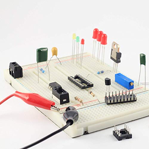 Image of 6Groups Electrical Alligator Clips, Insulated Alligator Clips with Wires,Test Leads Cable Double-Ended Clips, Black & Red 42inch