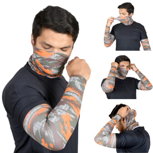 Image of NEON ROCK Winter Pure Cotton Combo Bandan Super Soft, Breathable for Winter Head, Hair & Arm Cover with UV Protection for Headband, Soft Neck Scarf for Biking, Gym, Yoga & Outdoor Use