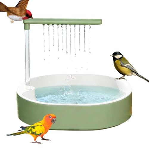 Bañera para pájaros con burbujas que refresca y calma a tu ninfa 2