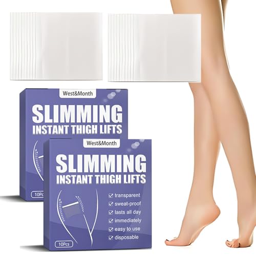 JUGUTA Parches Adelgazantes Glp-1, 20 Piezas De Tiras Adhesivas Transparentes Parches Anticeluliticos Slimming Patches Para Levantamiento De Muslos, Nano Microagujas De Elevación Instantánea