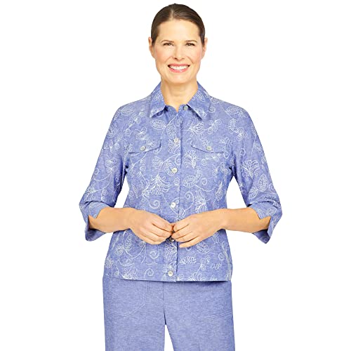 Veste en chambray ajustée taille 14P pour en finir avec les manches trop longues