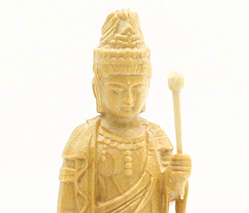 Amazon｜伊勢 - 宮忠 - 木彫り 仏像 観音菩薩像 聖観音 （ミニ