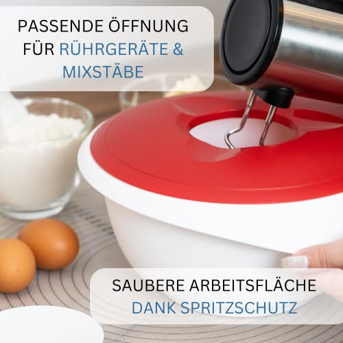 Westmark Bowl Mezclador 2 Piezas con Tapa 3.5 L Gris Oscuro/Rojo miniatura 2