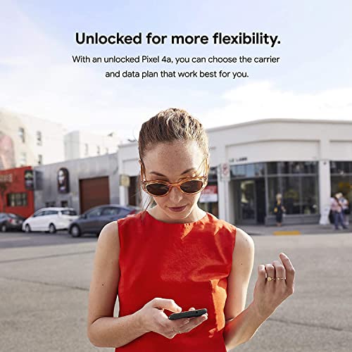 Google Pixel 4A Smartphone, 128Gb Storage & Unlocked Cellular - Just Black (Renewed) #TOP6