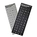 Angoter Étiquette Clavier Portugais Autocollant Eco-Environnement Plastique Autocollants Clavier Portugais pour Ordinateur Portable Noir
