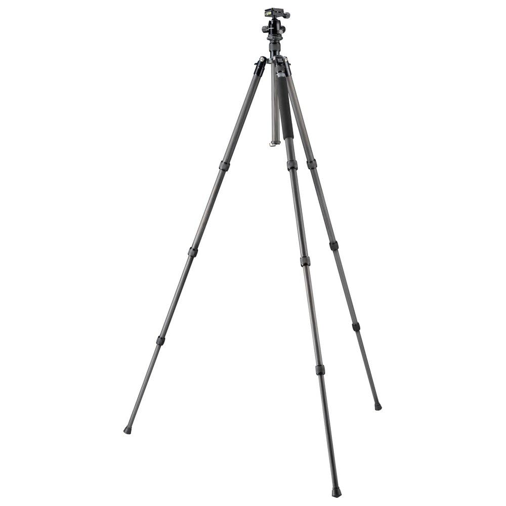 Trípode de Carbono para Cámara BRESSER BR-2504X8C-B1 hasta 10 kg, utilizable como Trípode de Suelo, Monópodo y Trípode de Tres Patas