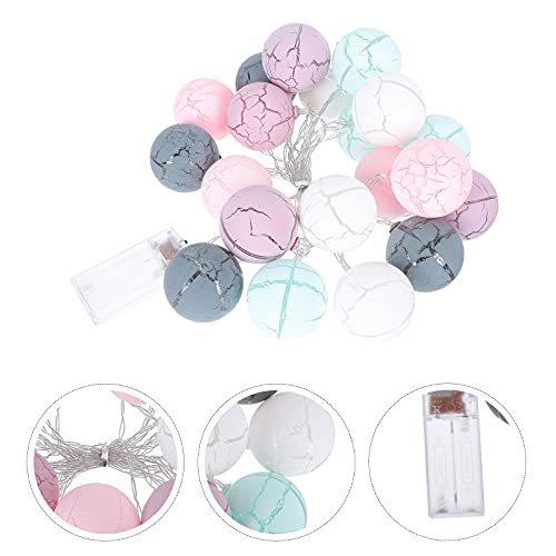 1 pc original rachado padrão bola lâmpada de corda criativa lâmpada cena decoração