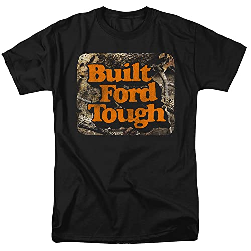 Ford Built Ford Tough Unisex Adult T Shirt,Black, X-Large