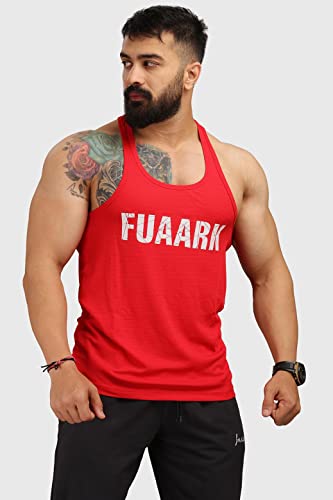 Image of FUAARK Classic Men's Regular Fit Gym Tank Tops Sports Sleeveless Vest