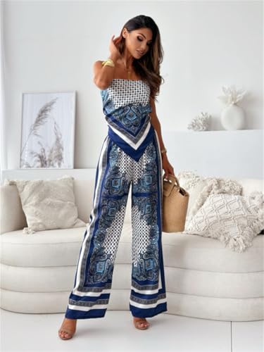 Conjunto de cachemira para mujer de estilo bohemio holgado con dos piezas 3