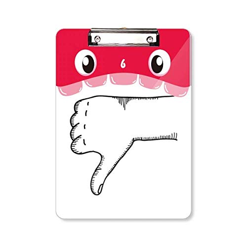 Porte-bloc A4 dessin de ligne Ridicule Gesture pour le bureau et les déplacements