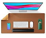 Superficie ancha: Tamaño de 80 x 39,9 cm, grosor de 2 mm, lo suficientemente grueso para proporcionar un tacto suave y elástico, lo suficientemente grande para el portátil, el ratón, el teclado y la agenda.