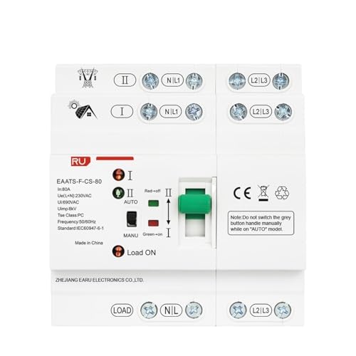 Inverseur automatique 2P 63A 110V pour éviter les coupures de courant du réseau