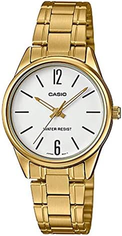 Casio #LTP-V005G-7B Women's Standard Analog Gold Tone White Dial 3-Hand  Analog Watch : Amazon.com.au: Clothing, Shoes \u0026 Accessories