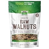 NOW Foods, Walnuts, Raw and Unsalted, Halves and Pieces, Natural Source of Protein and Essential Fatty Acids, Grown in the USA, Certified Non-GMO, 12-Ounce (Packaging May Vary)