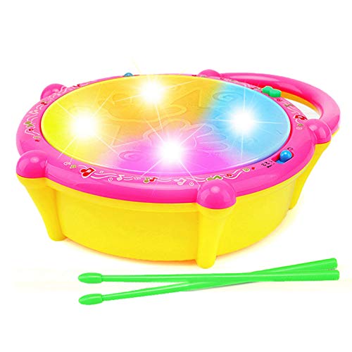 Tambor de brinquedo criativo de plástico com tambor de brinquedo infantil Justdolife com som e instr