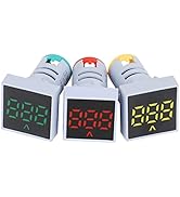 DROK AC 500V Voltage Tester, 3pcs AC 50-500V 110v 220v Voltage Monitor Digital Larger LED Screen ...