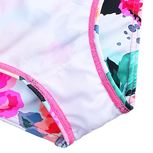 Image of XFGIRLS Girls Swimsuit Toddler Girl Two Piece Long Sleeve Bathing Suit Swimwear Swimming UPF 50+