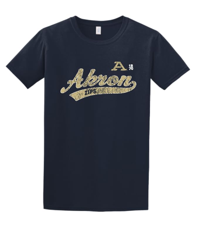 University of Akron Zips NCAA Old School Women's T-Shirt