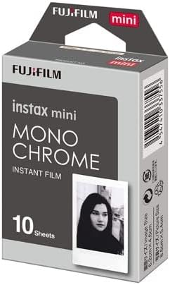 Fujifilm Instax Mini Monochrome Film (10 Exposures, Credit Card-Sized) 5-Pack (5 Items)
