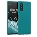 Produktbild kwmobile Hülle kompatibel mit Sony Xperia 5 Hülle - weiches TPU Silikon Case - Cover geeignet für kabelloses Laden - Petrol matt