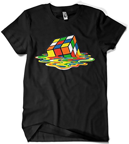 Camisetas La Colmena 1508 - Magic Cube (S, Negro)