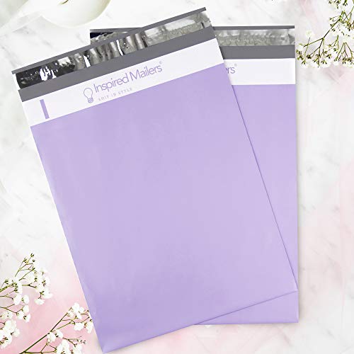 Image of Inspired Mailers - Poly Mailers 14.5x19-100 Pack - Lavender Purple Poly Mailers - Mailing Bags - Large Shipping Envelopes - Shipping Bags - Packaging Bags