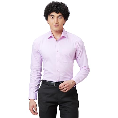 Image of Raymond Slim Fit Self Design Dark Maroon Shirt