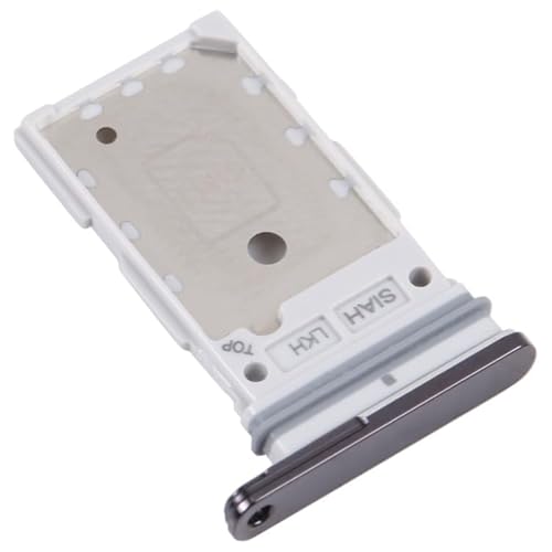 حامل بطاقات ثنائي شرائح الاتصال من سيج لسلسلة سامسونج جالاكسي S10 وS20 وS21 وS22 وS23 وS24 (اسود فانتوم، S22 الترا)