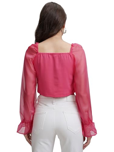 Image of Tokyo Talkies Women's Solid Regular Fit Shirt