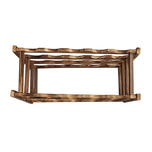 Soporte para vino de madera con capacidad 16 botellas miniatura 5