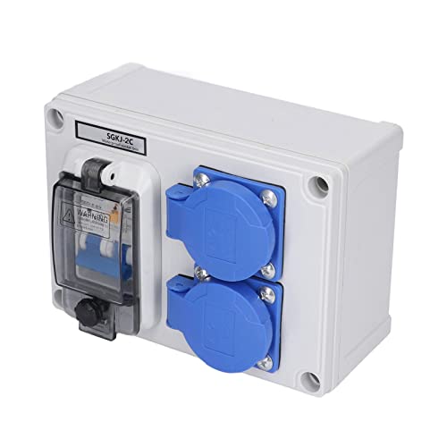 Gniazdo ścienne Podwójne Niemieckie Gniazdko Elektryczne 200–250 V z 230 V 40 A 1P+N RCD