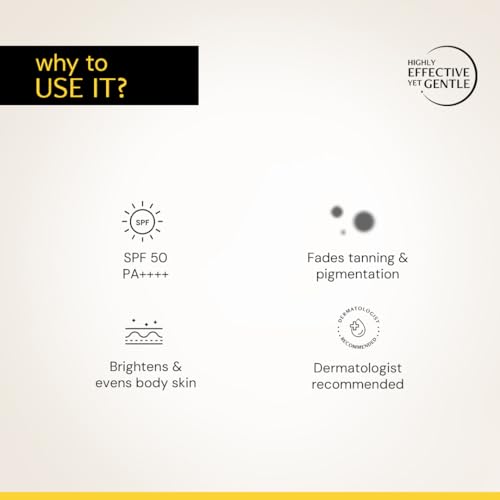 Image of Deconstruct Detan Sunscreen Body Lotion SPF 50 PA++++ | Broad Spectrum UVA and UVB Protection| Lightweight , Water-Resisitent , Non-Greasy Formula | With Kojic Acid & Niacinamide for Reducing Tan Lines & Skin Brightening | All Skin types | 90 ml