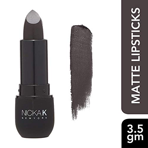 Nicka K Vivid Matte Lipstick Nms07 Black #TOP1