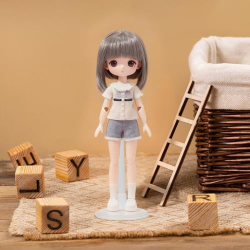 Image of 4 Pack Adjustable Doll Stand for 8 to 12 Inch Dolls, White Plastic Support Holder Action Figure Display Holder Support Base for Displaying Collectibles