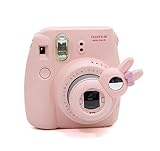 [Fujifilm Instax Mini 7s 8 8+ 9 Selfie Lens] -- CAIUL Rabbit Style Instax Close Up Lens with Self-portrait Mirror for Fujifilm Instax Mini 8 8+ 9 7s Camera and Polaroid PIC-300 (Pink)