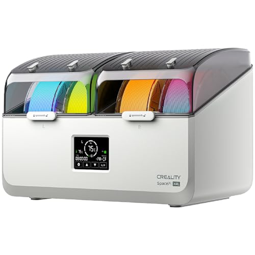 Creality Space Pi X4L Filament Dryer 4 Spool 3D Printer Dry Box with Dual Independent Heating Chambers 45–75°C Drying Timer Built-in Desiccant PLA PETG ABS TPU Nylon Compatible